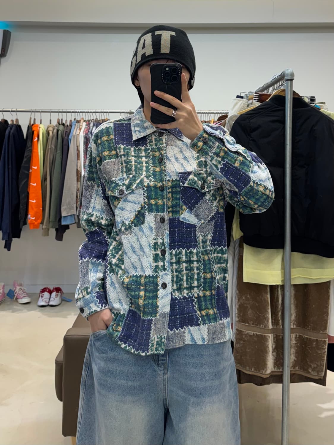 80s Break off 패치워크 셔츠 상품이미지5