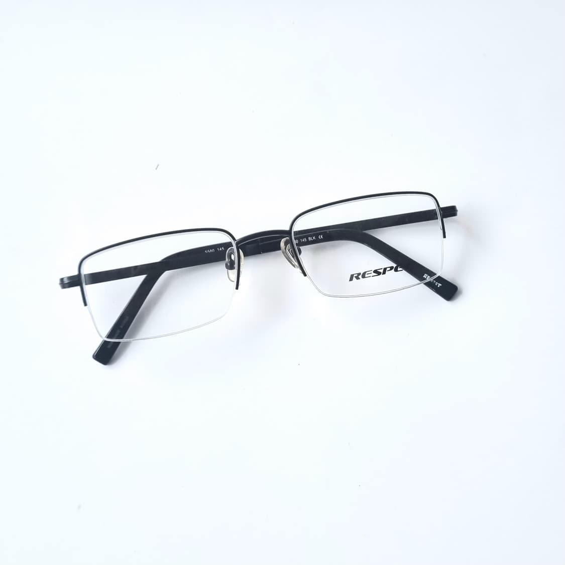 데드스탁 빈티지 직사각 반무테 안경테 443 상품이미지10