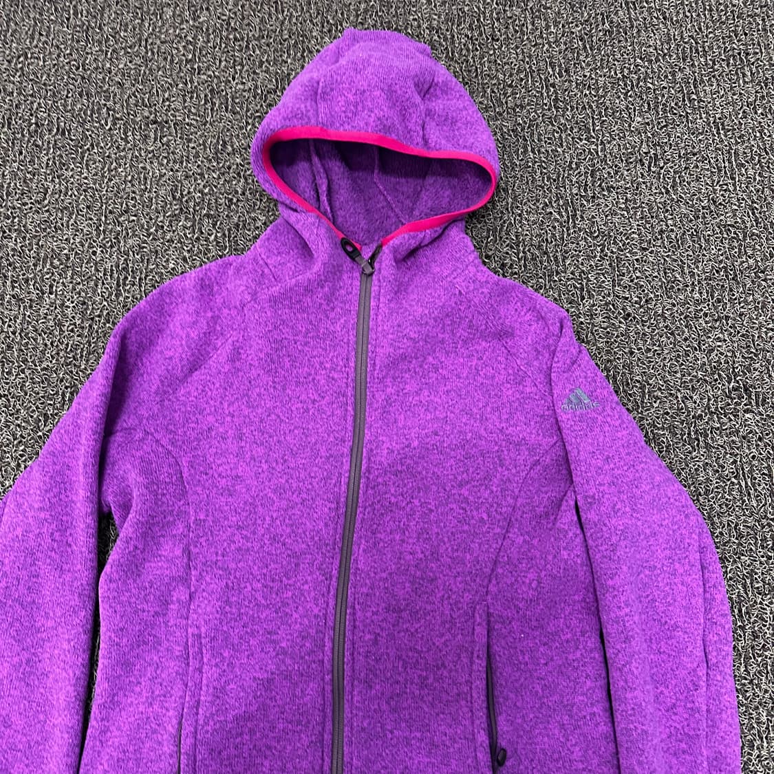 아디다스 후리스 후드집업 퍼플 100(L) 상품이미지2
