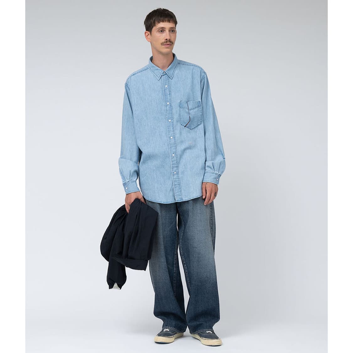 nanamica Light Denim Shirt 상품이미지4