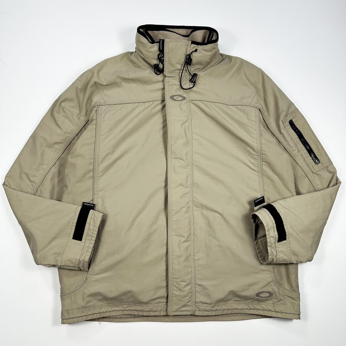 오클리 올드스쿨 시그니처 로고 베이지 바람막이 자켓 (L) 상품이미지2
