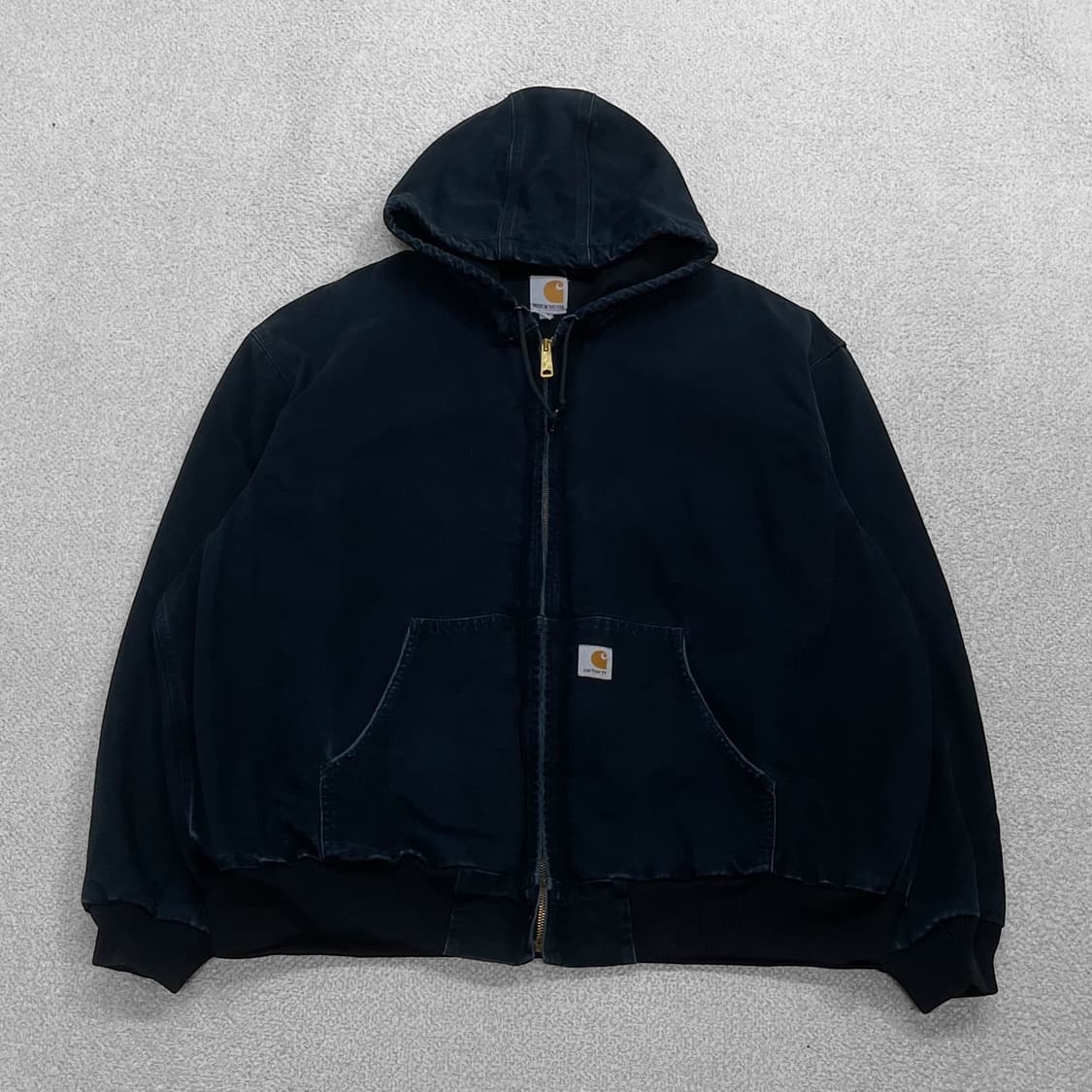 칼하트 Carhartt j131 액티브 후드 자켓 블랙 상품이미지1