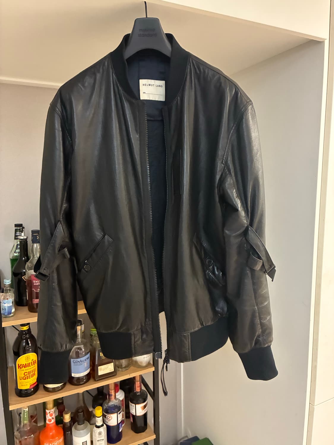 Helmut lang lamb skin strap bomber M 상품이미지1