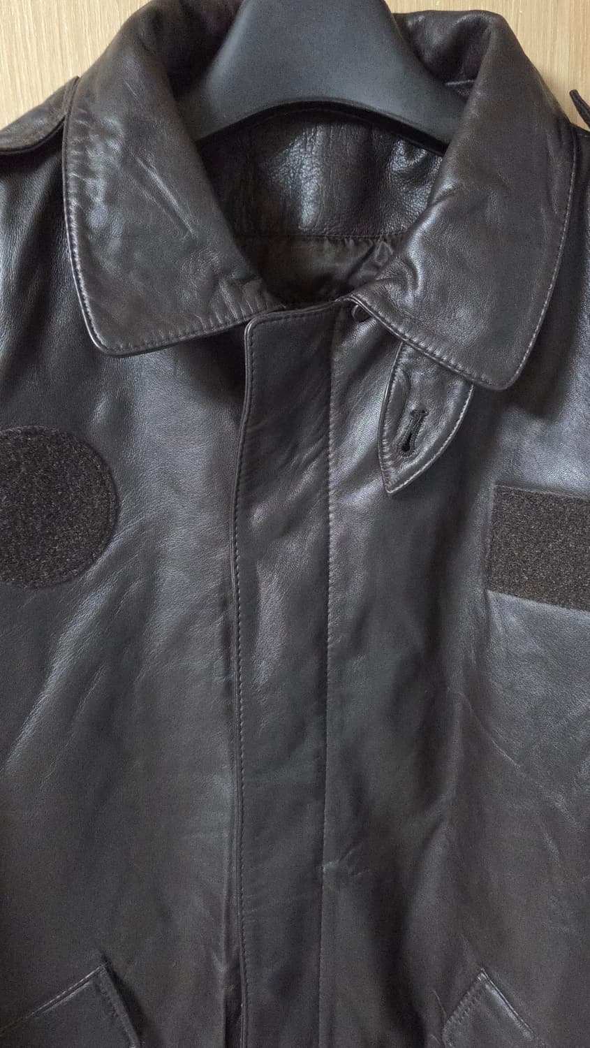 (착샷) 군용 가죽자켓 빈티지 상품이미지3