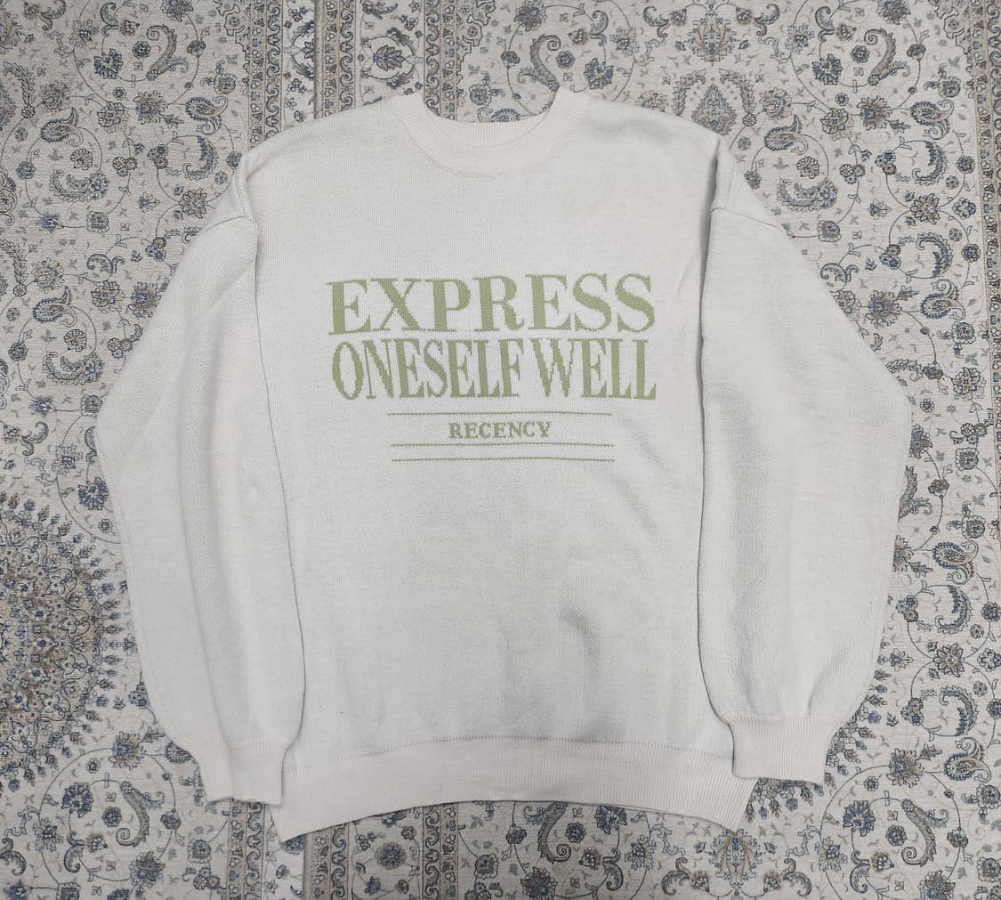 WEGO 위고 레터링 니트 F (88까지가능) 상품이미지1