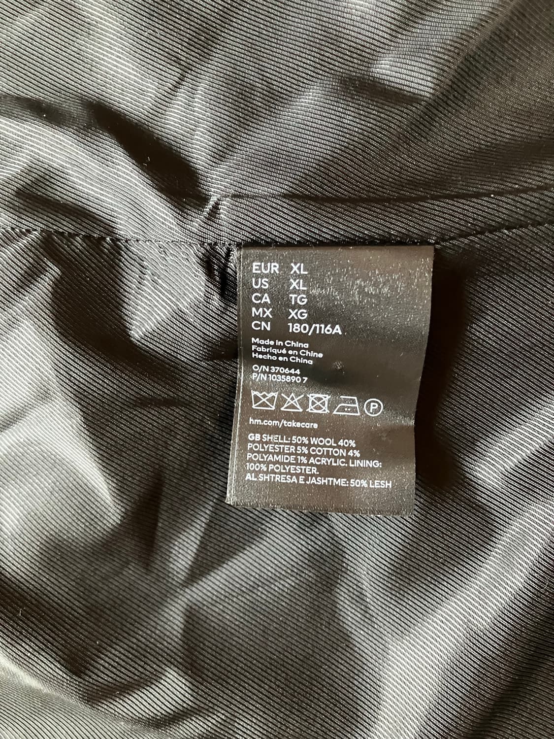 h&m 해링본 발마칸 코트 (오버핏) 상품이미지4