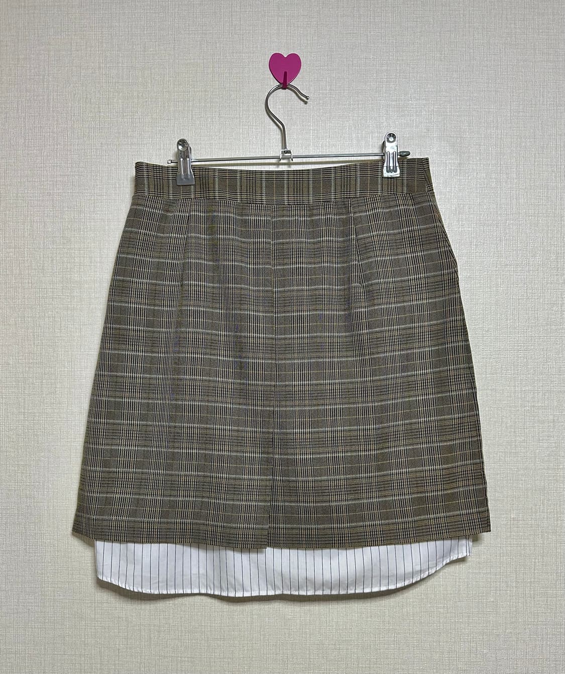 앤더슨벨 레이어드 테일러드 스커트 베이지 M 상품이미지3