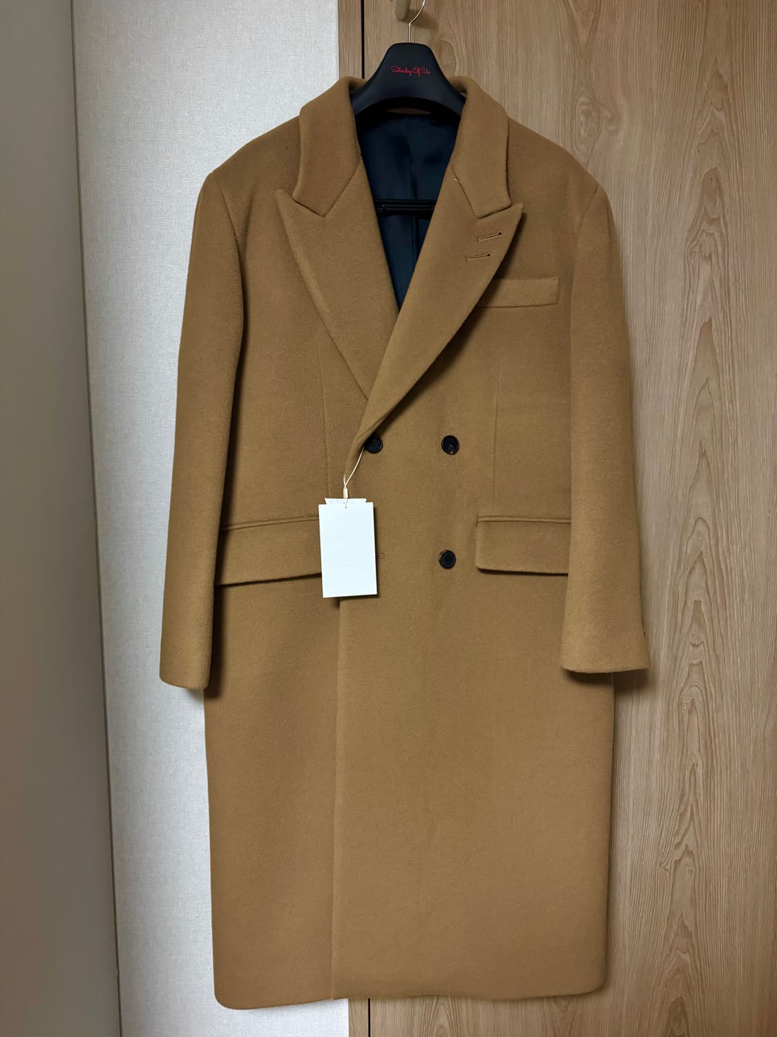 stu 카멜 더블 코트 M 새상품 상품이미지2