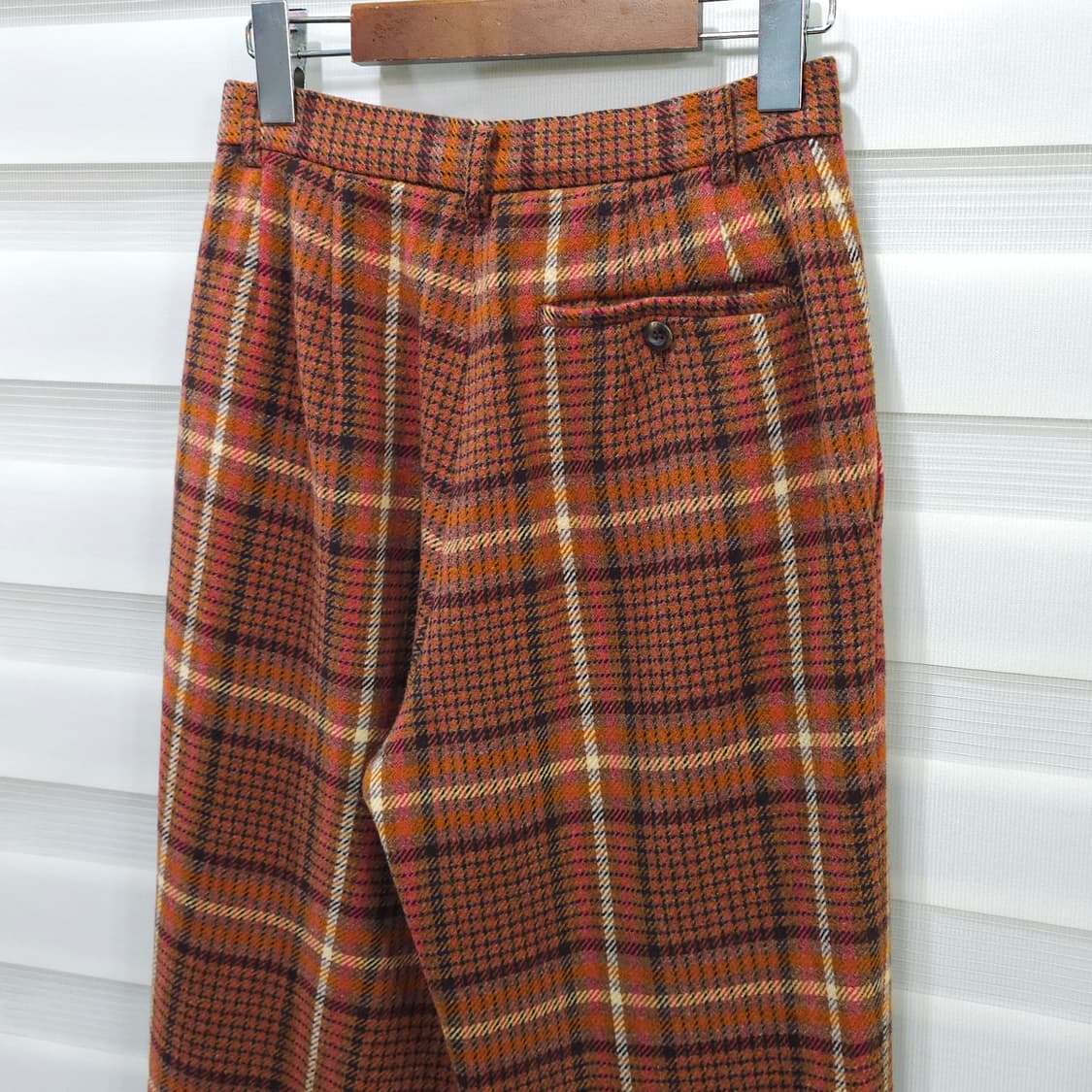 80s ISSEY MIYAKE IS 스포츠 체크울 팬츠- 우먼25 상품이미지5