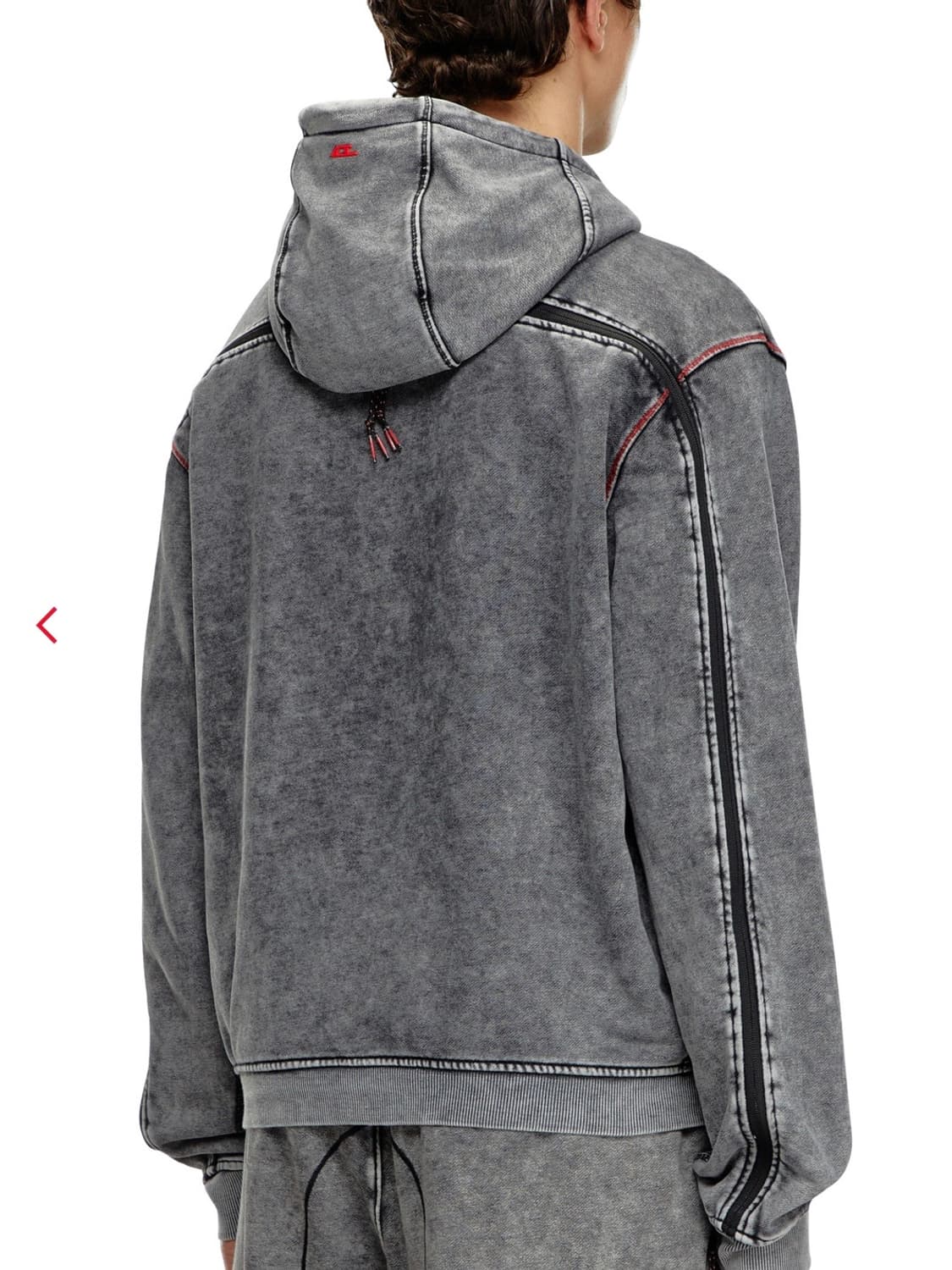 디젤 페이디드 후드집업 상품이미지2