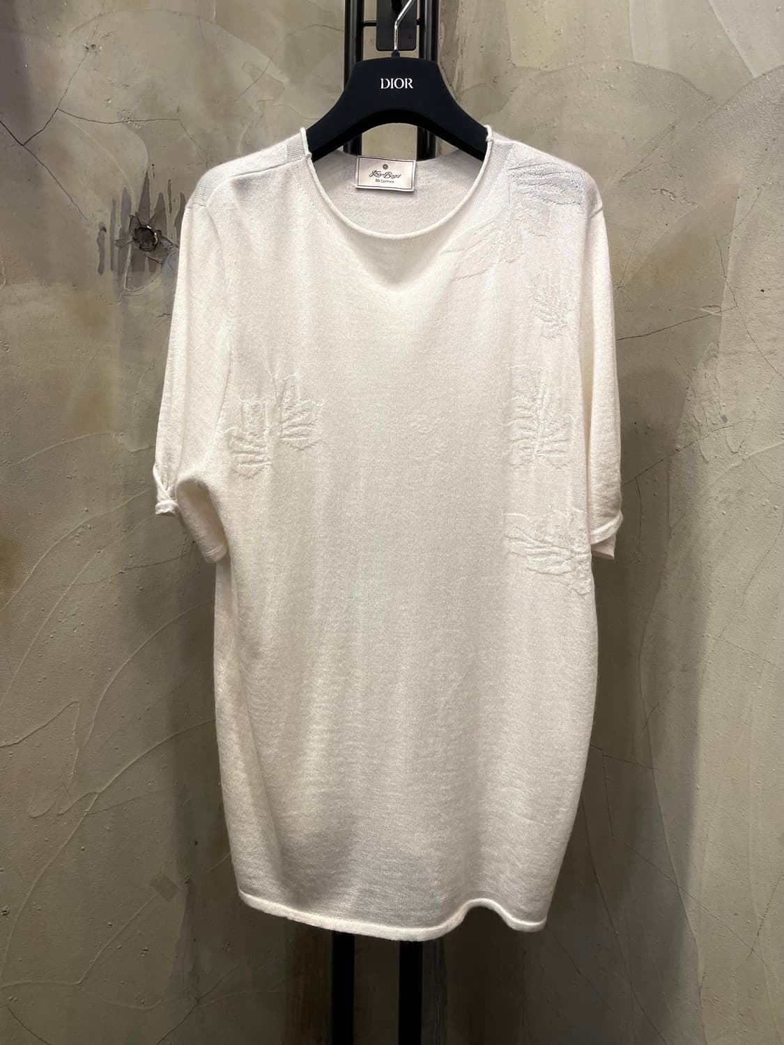 몽골 실크 캐시미어 크림색 블라우스 66~77 상품이미지1