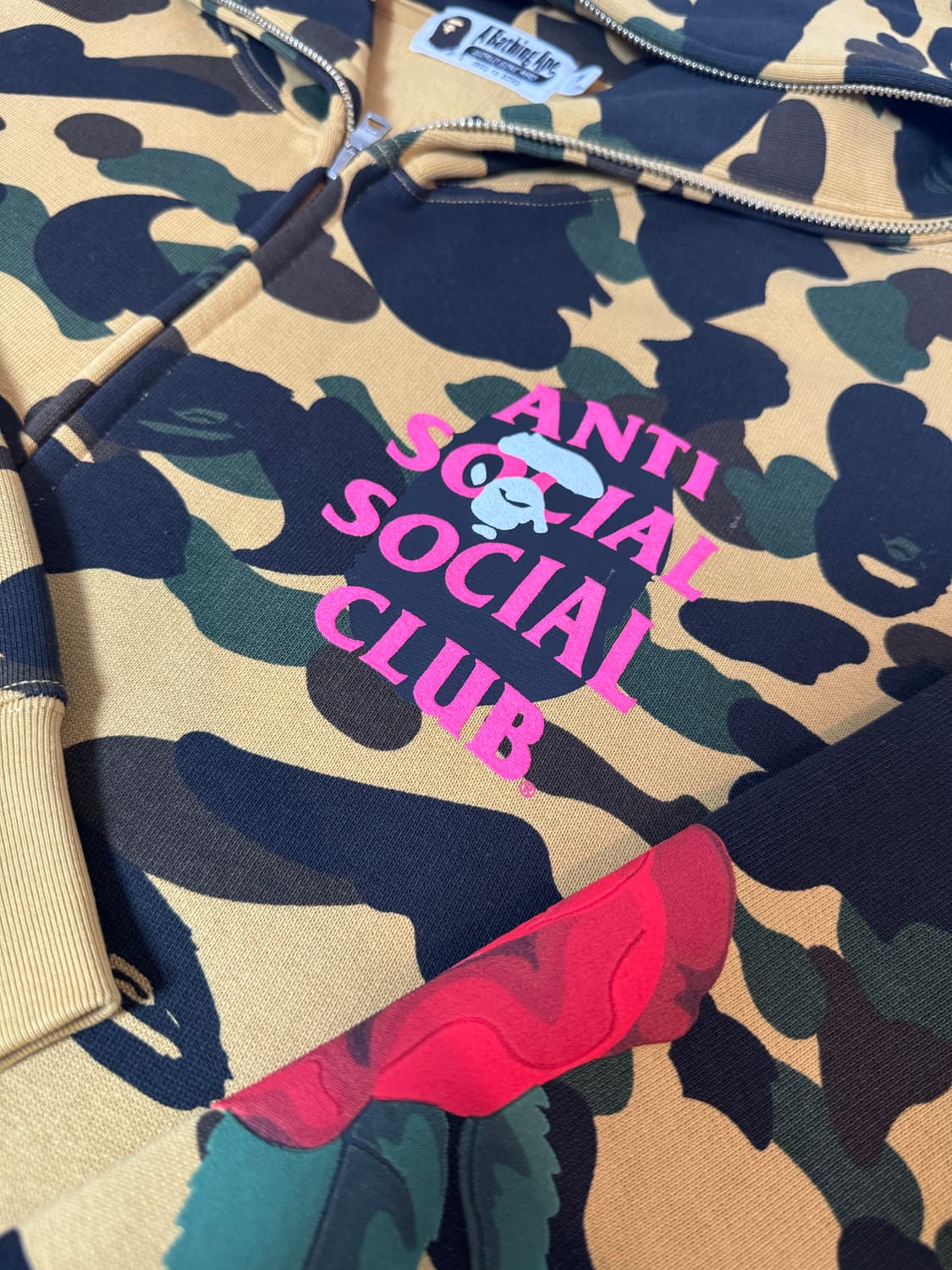 베이프 안티소셜클럽 후드집업 M 상품이미지2