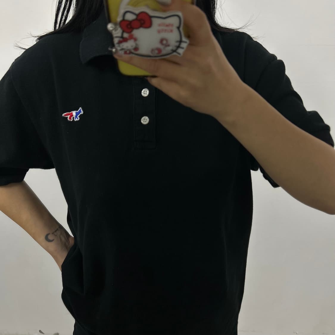 메종키츠네 카라 반팔티[1645] 상품이미지2