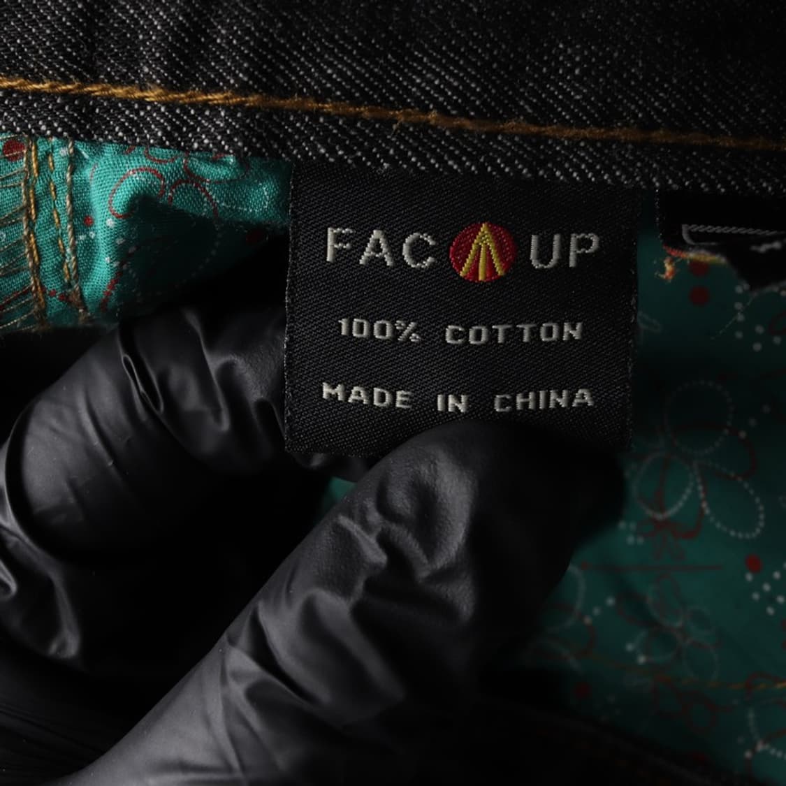 FACOUP 흑청 스티치 데님 팬츠 36 상품이미지6