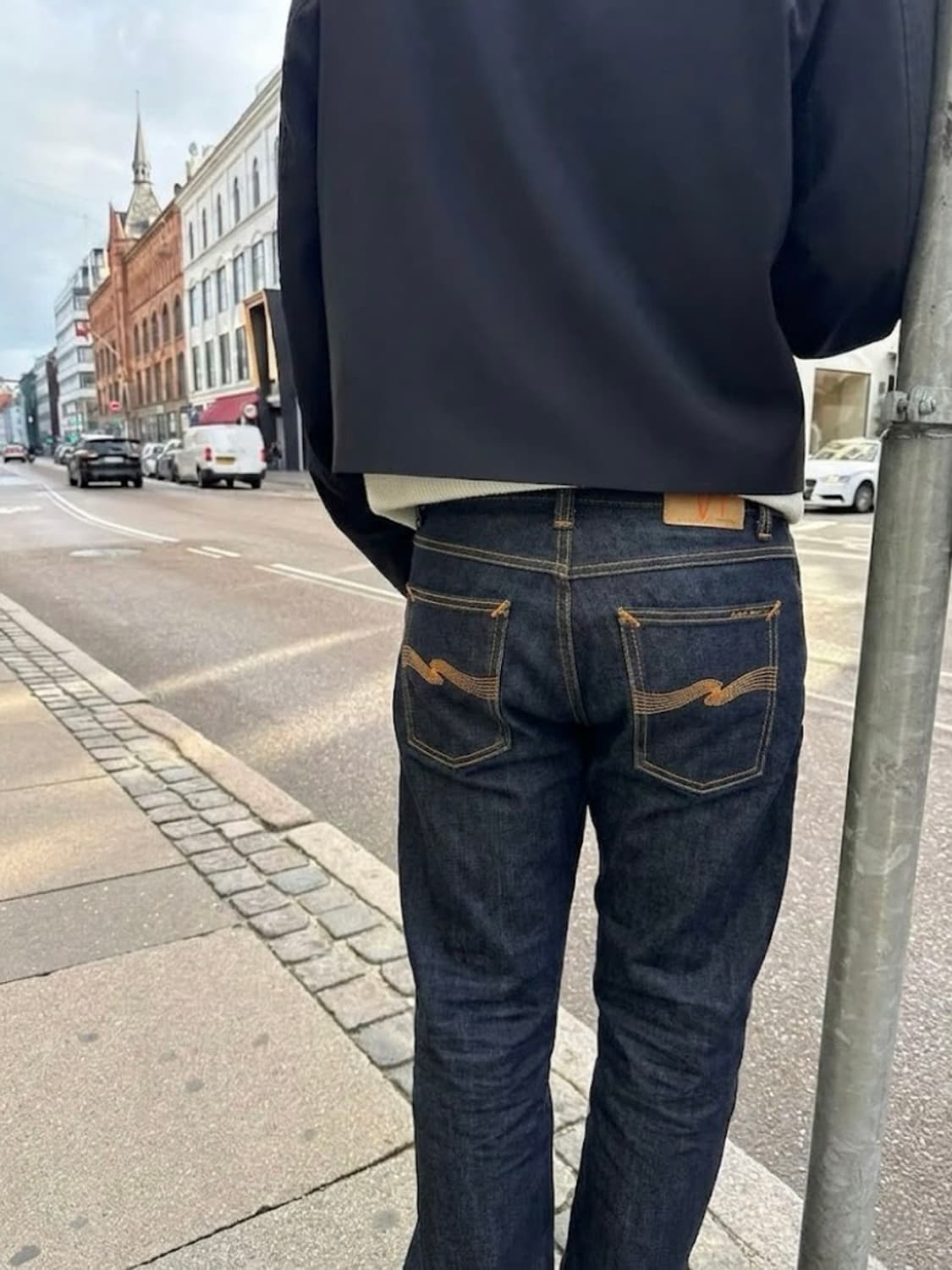 누디진 슬림 스트레이트 데님 팬츠 상품이미지2