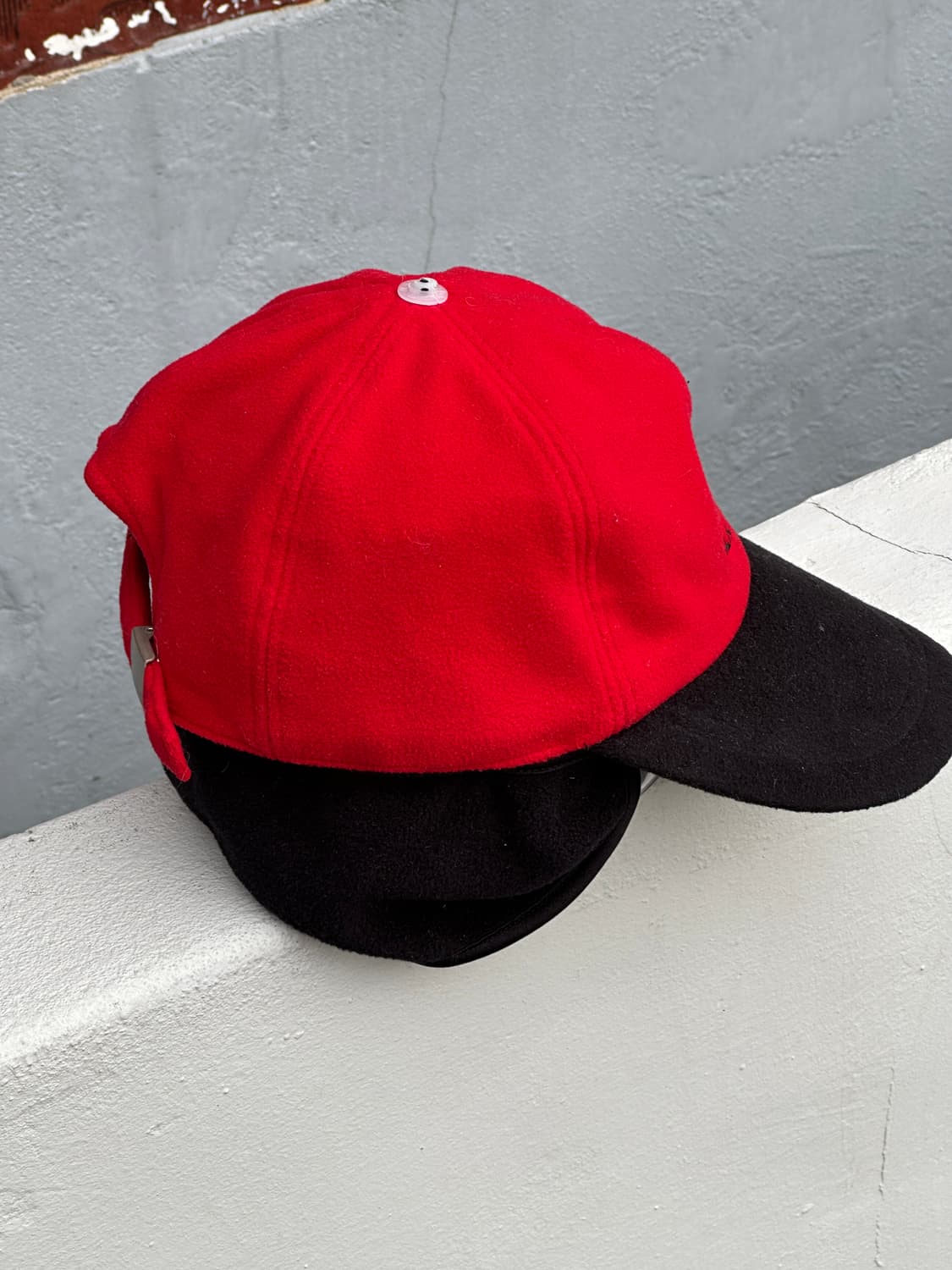 [M] 블랙야크 로고 플리스 볼캡 모자 트루퍼 디테일 상품이미지6