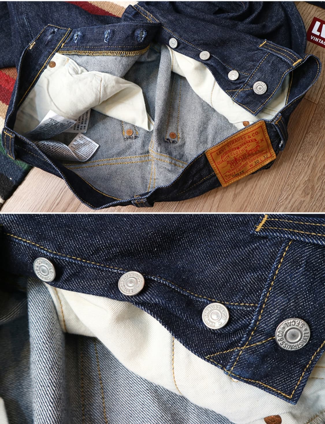 미국메이드 LVC LEVIS 리바이스 47501XX 빅E 셀비지 데님   상품이미지8