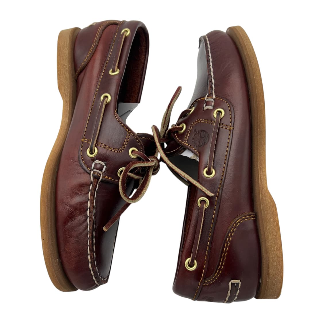 230 W 팀버랜드 2아이 클래식 보트 슈즈 버건디 (US6) 상품이미지3