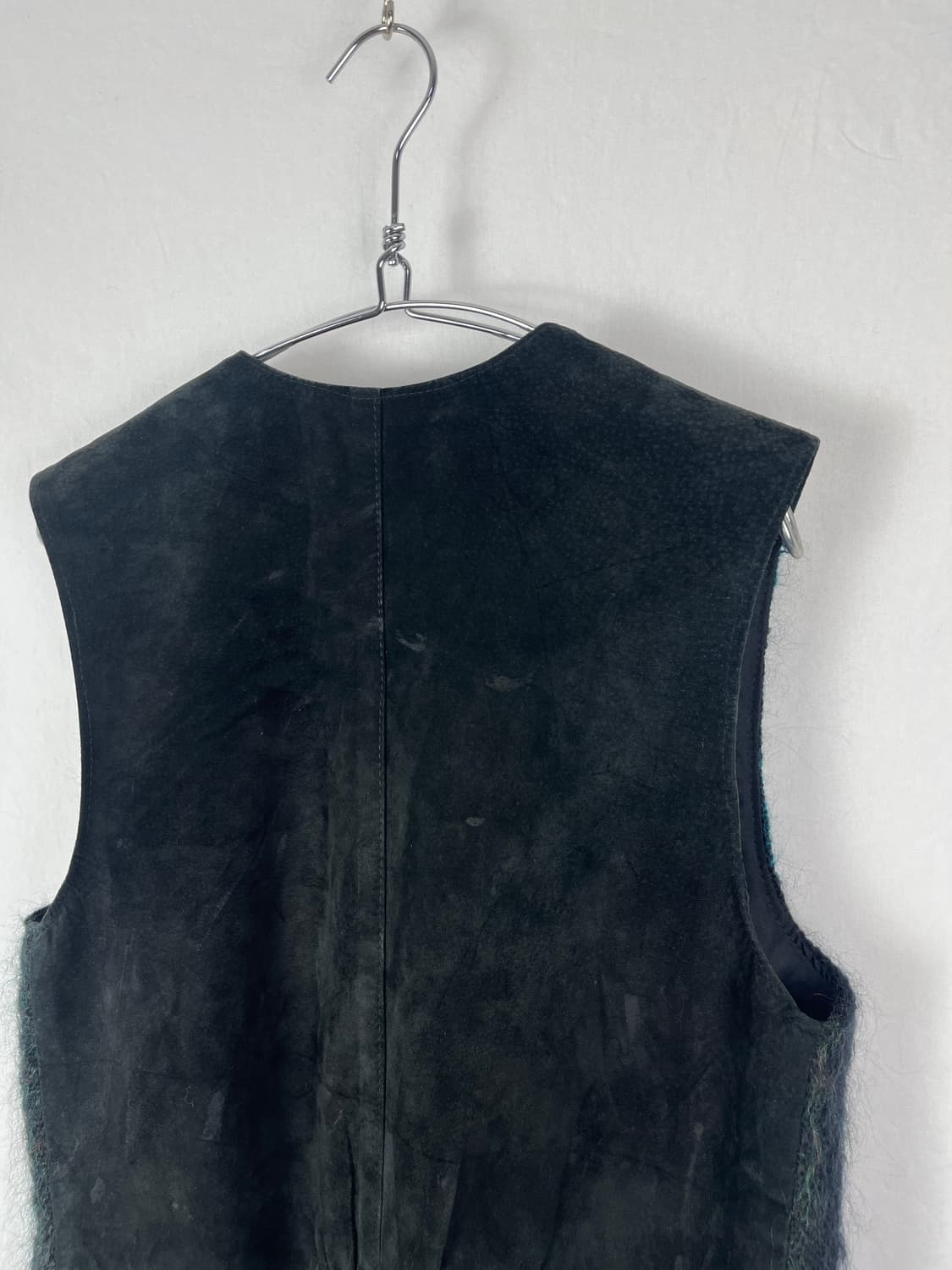 Vintage(Made in canada) 모헤어 도킹 레더 베스트  상품이미지5