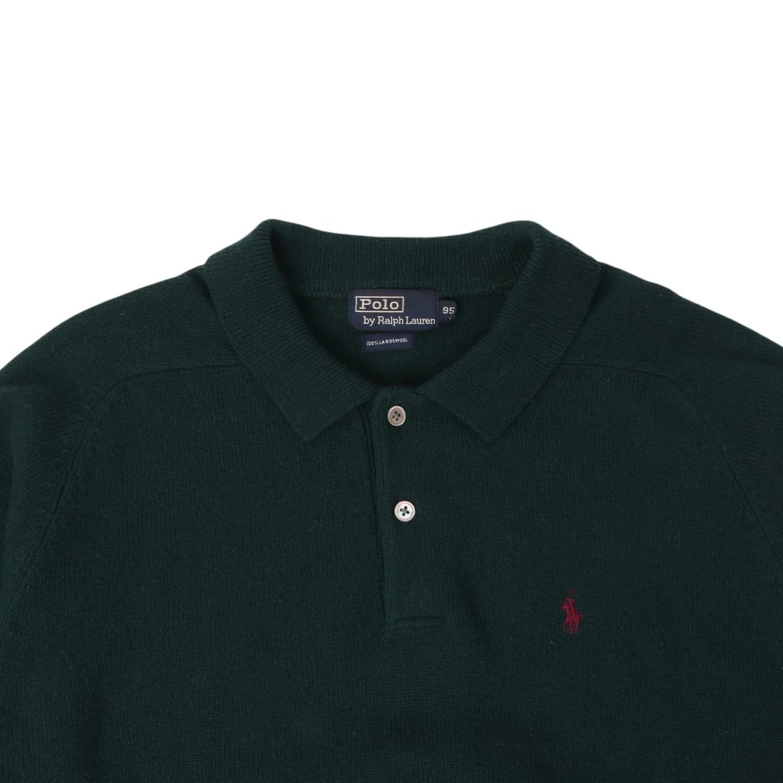 폴로랄프로렌 그린 램스울 버튼업 니트 상품이미지2