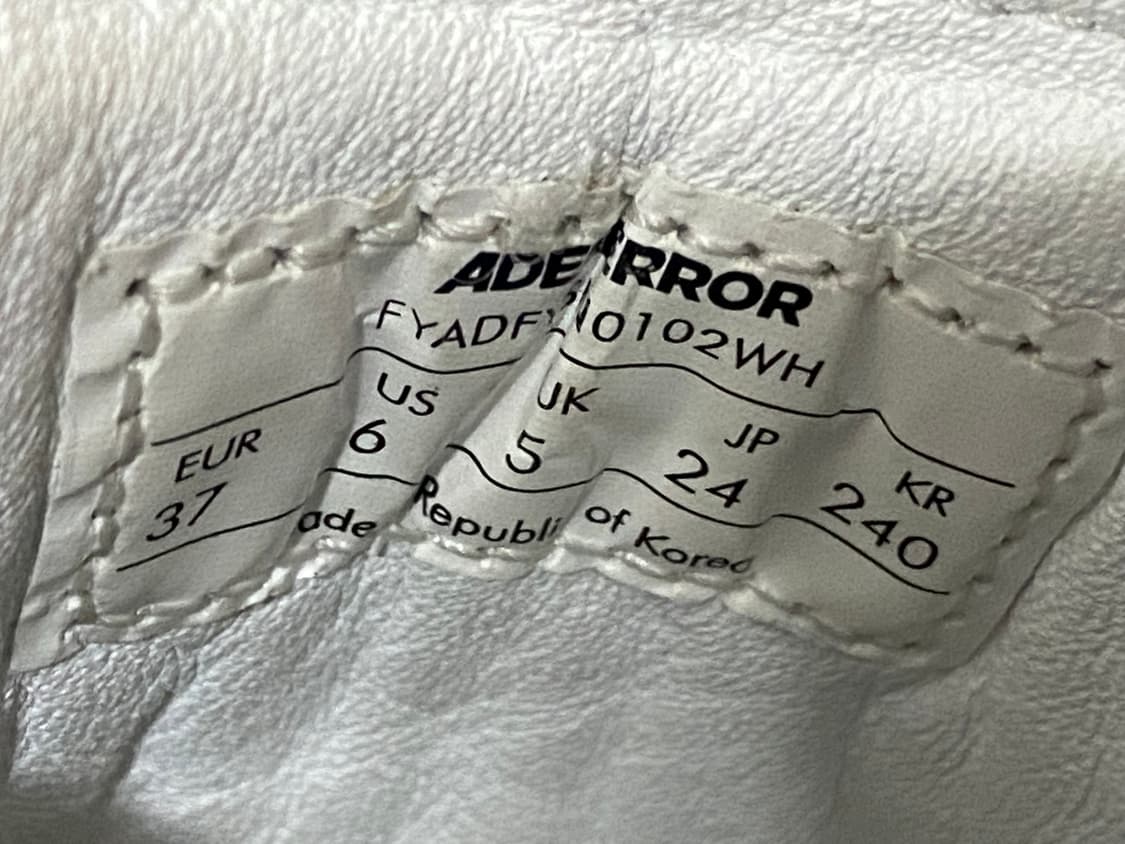 AderError 아더에러 로그 캔브 화이트 240 상품이미지6