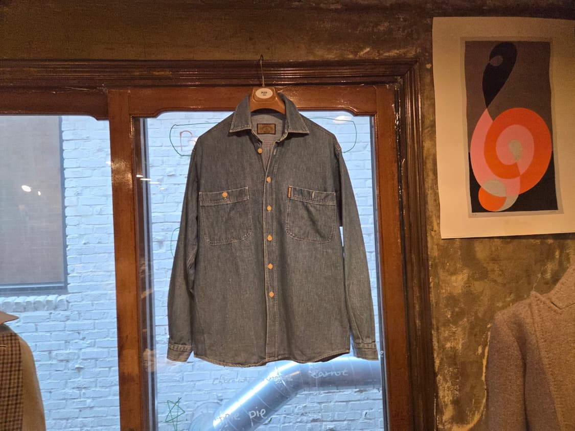 90'S 아르마니진 데님셔츠  상품이미지6