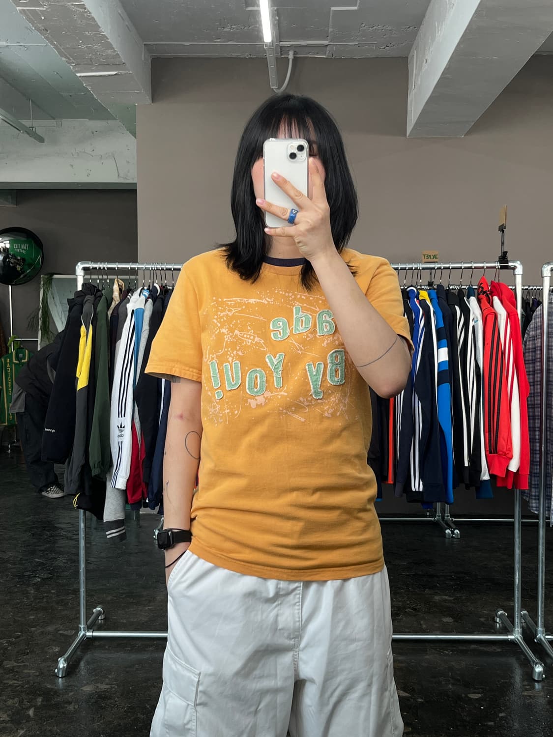 컨버스 패치 로고 프린틴 반팔 티셔츠 상품이미지1