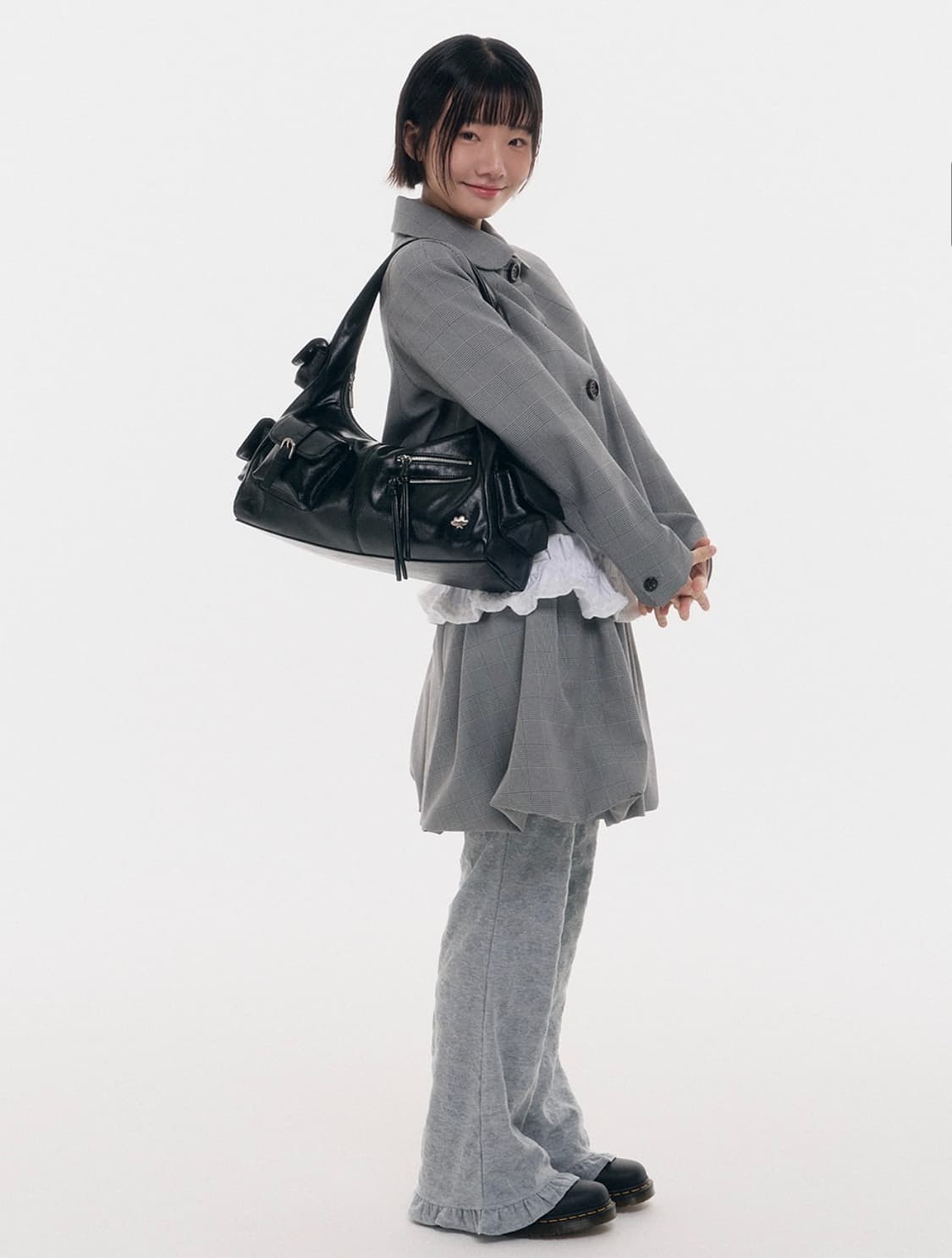 [⭐️새상품/마이쉘] 포키 언발란스 포켓 숄더백 (베이지) 상품이미지7