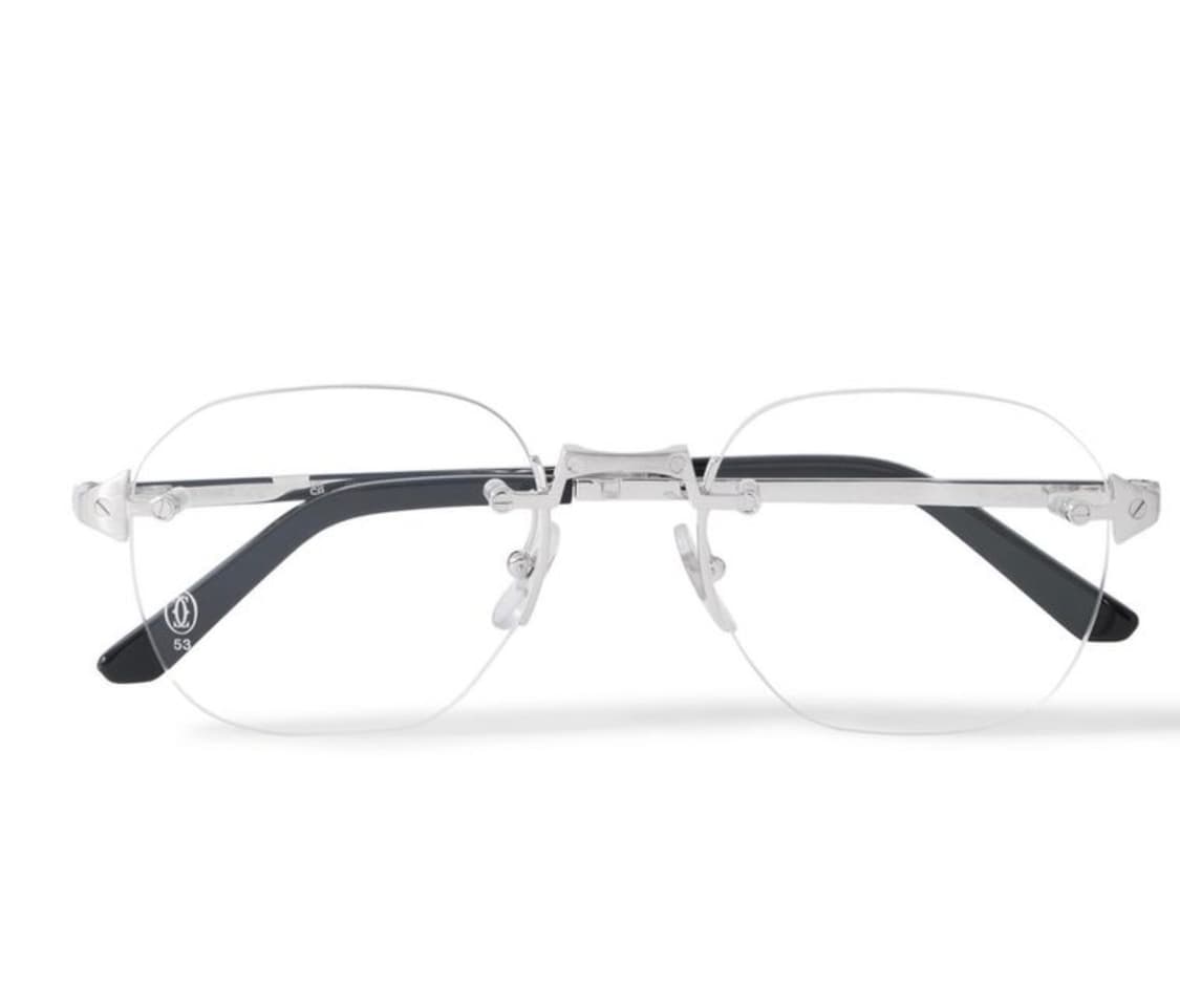 까르띠에 산토스 CT0478O 메탈 림리스 무테 안경 상품이미지1