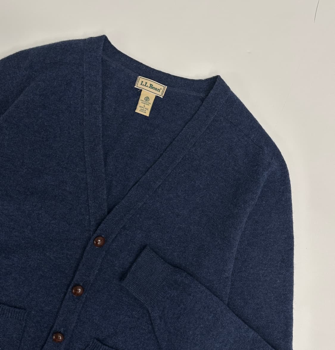 LL Bean 90‘s 램스울 니트 가디건  상품이미지1