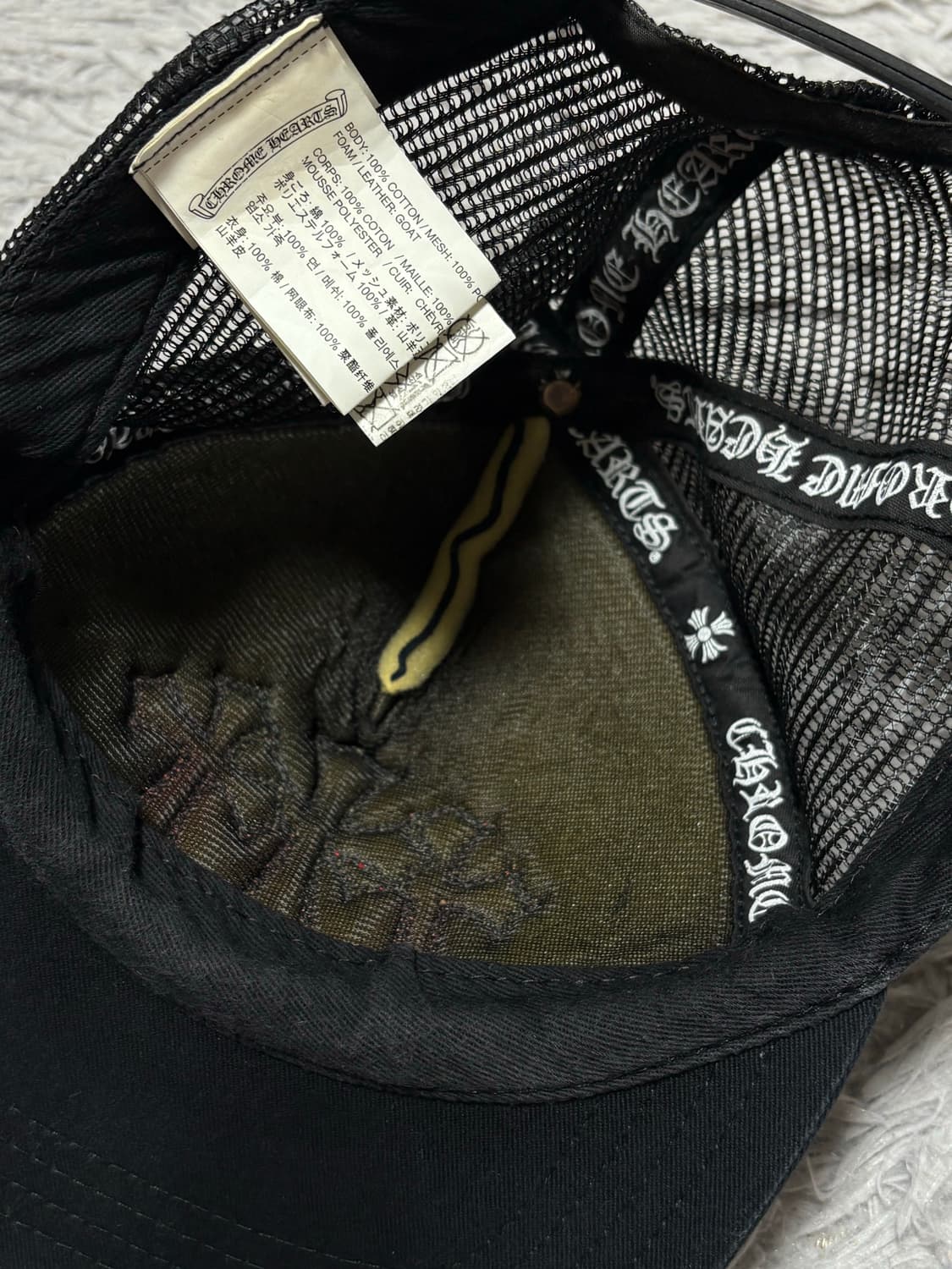 크롬하츠 세테터리 트러커햇 블랙/레드 상품이미지5