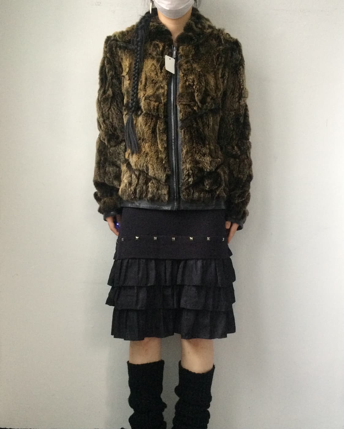 Rabbit fur jacket 상품이미지1
