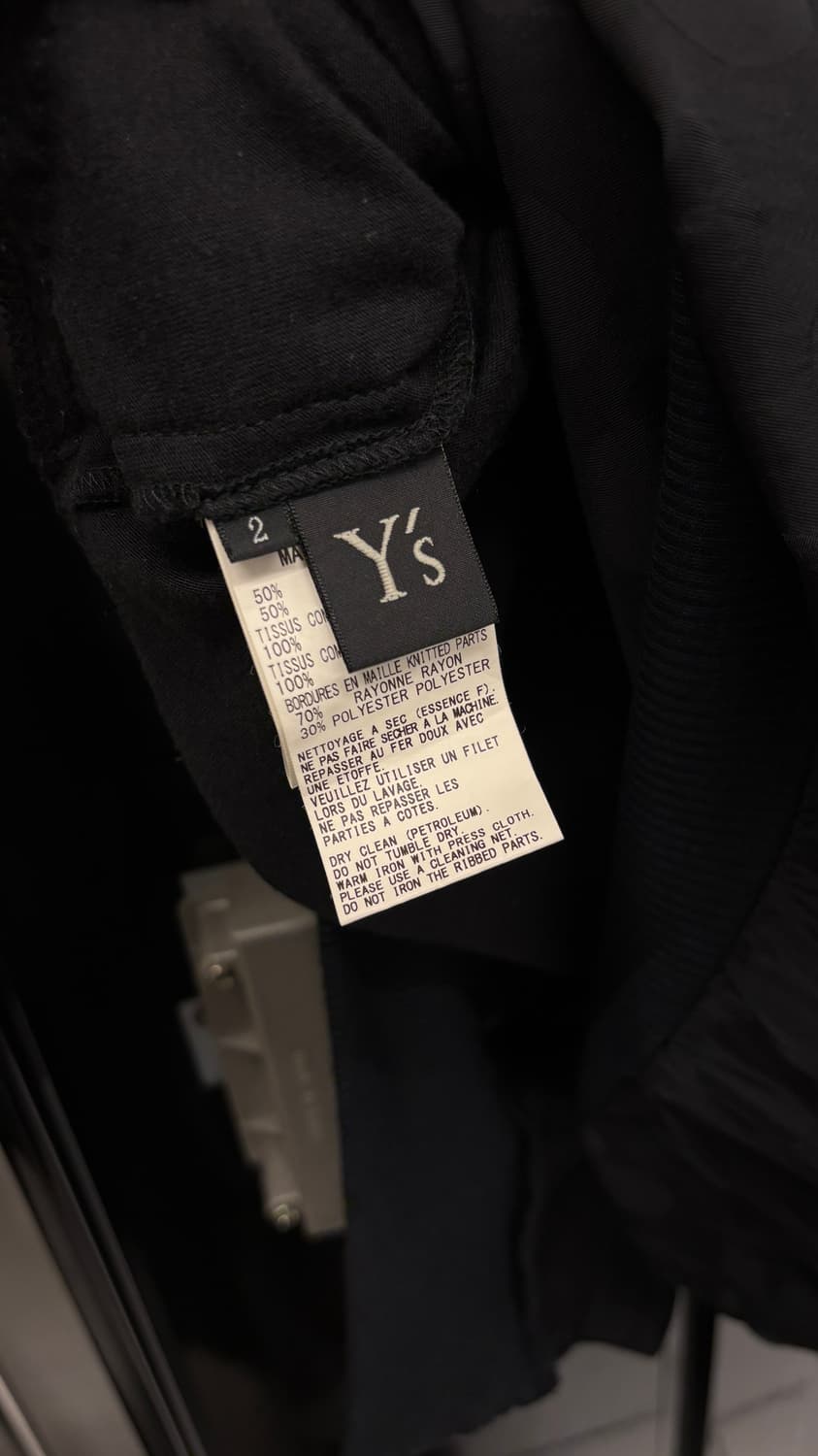 Y’S asymmetric panel short sleeve shirt 상품이미지6