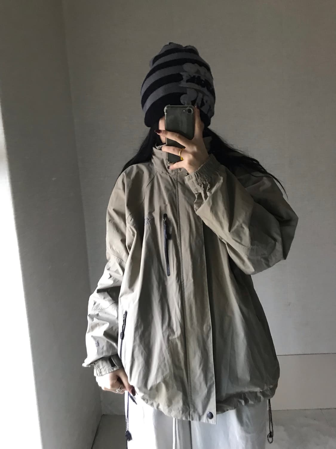 노페 베이지 바람막이 상품이미지4