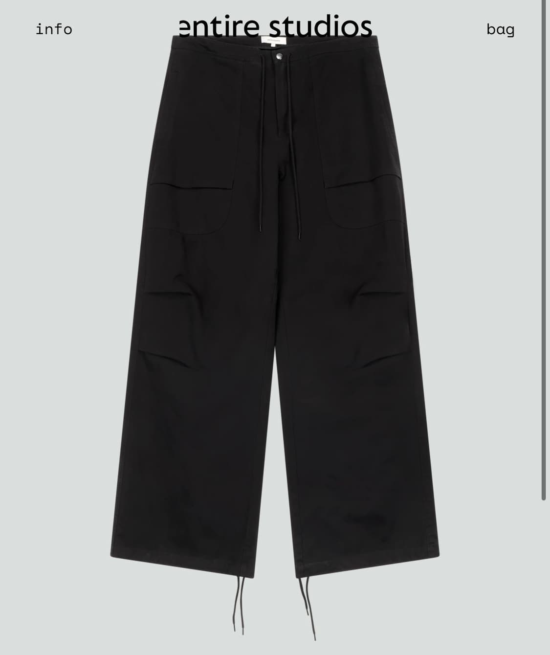 Entire Stuidios Barren cargo black 상품이미지1