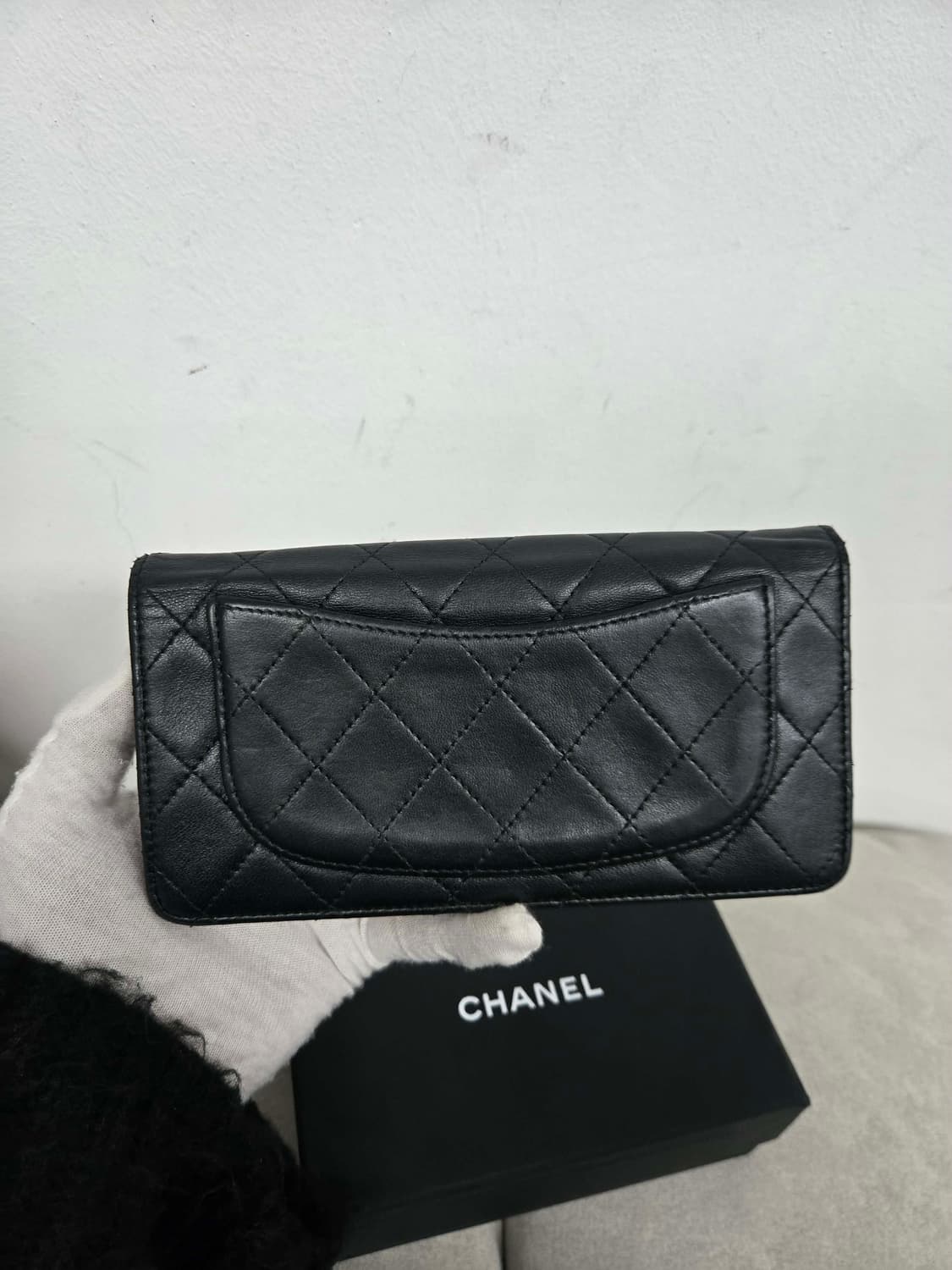 [보증서 정품] 샤넬 램스킨 장지갑 상품이미지4