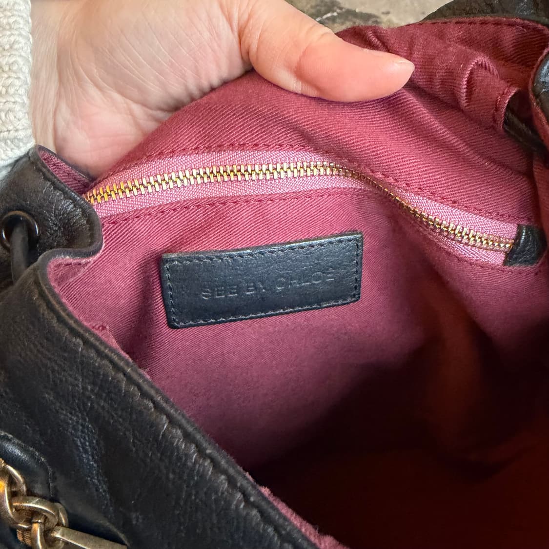 씨바이 끌로에 레더 복조리 숄더백 상품이미지7