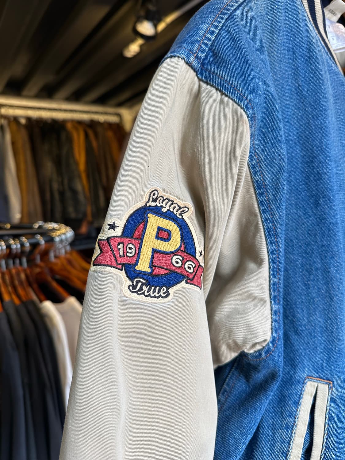 디즈니 푸 Pooh 데님 바시티 자켓 상품이미지5