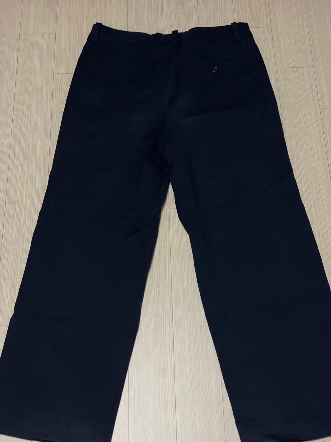 시스템옴므 와이드 핏 네이비 바지 상품이미지2