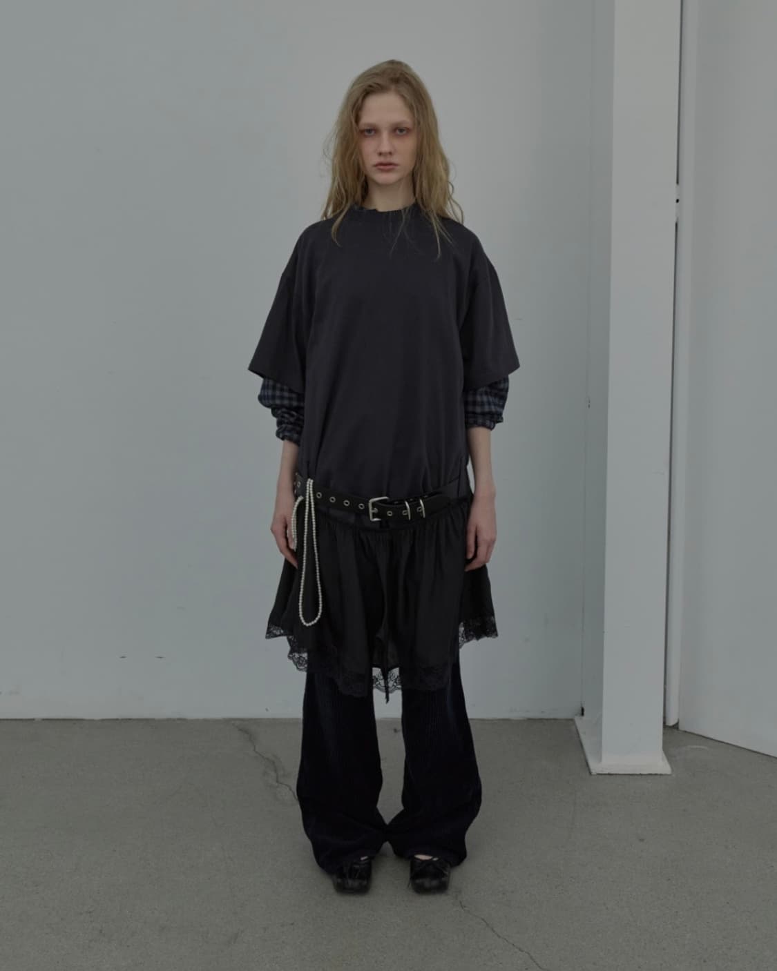 lcdctm 엘씨디씨티엠 lace trim jersy dress 상품이미지2