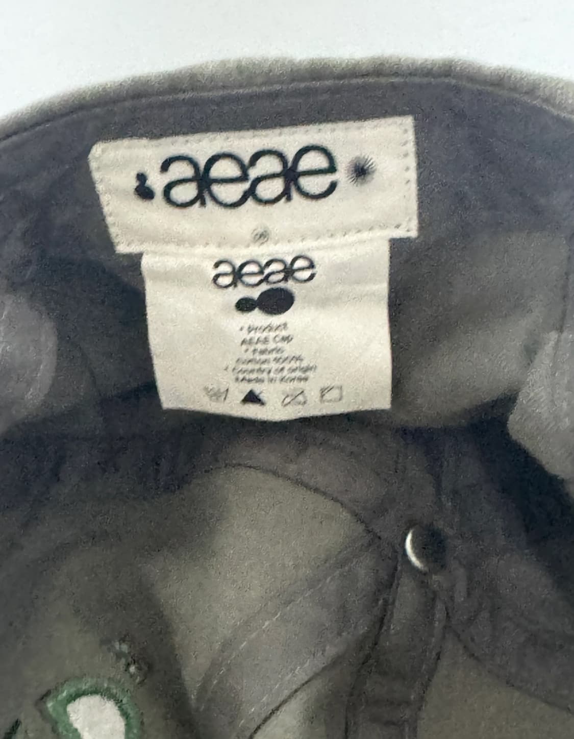 에이이에이이 볼캡 모자 카키 상품이미지3