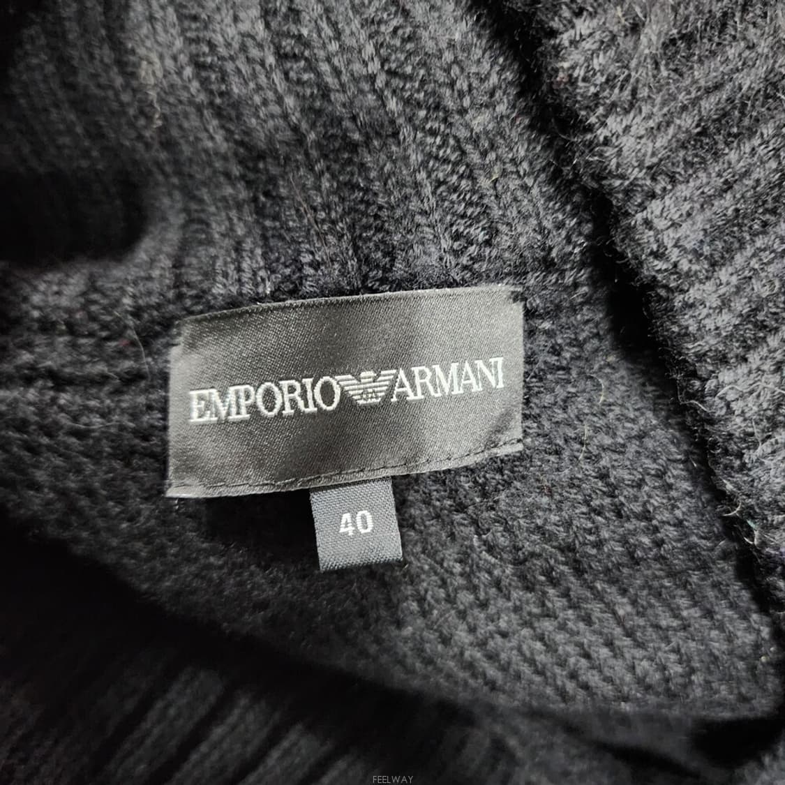 알마니 양털 롱 스웨터 40 상품이미지6