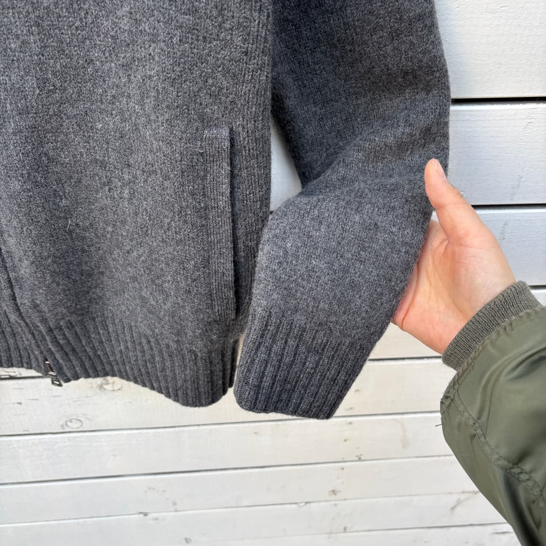 Polo 폴로 빅포니 울 니트 집업 상품이미지7