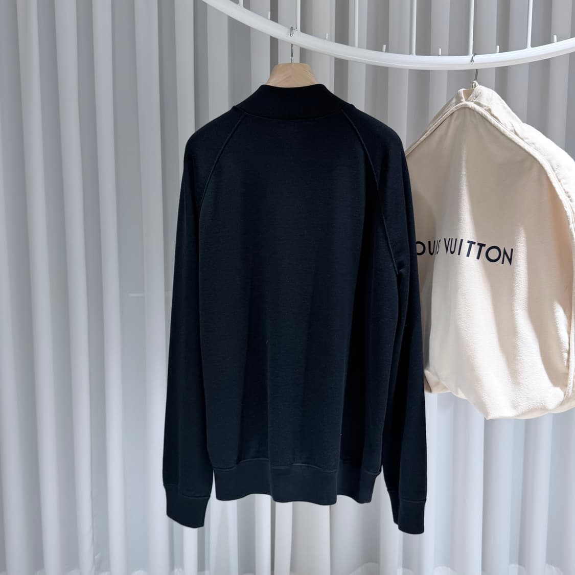 (A+/XXL) / 루이비통 모노그램 시보리  믹스 레더 블루종 봄버자켓 상품이미지6