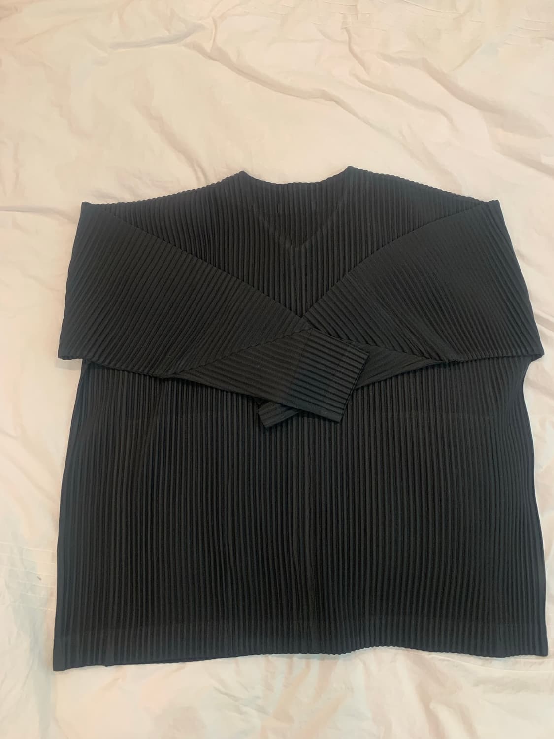 옴므플리세 집업 가디건 3 블랙 상품이미지2