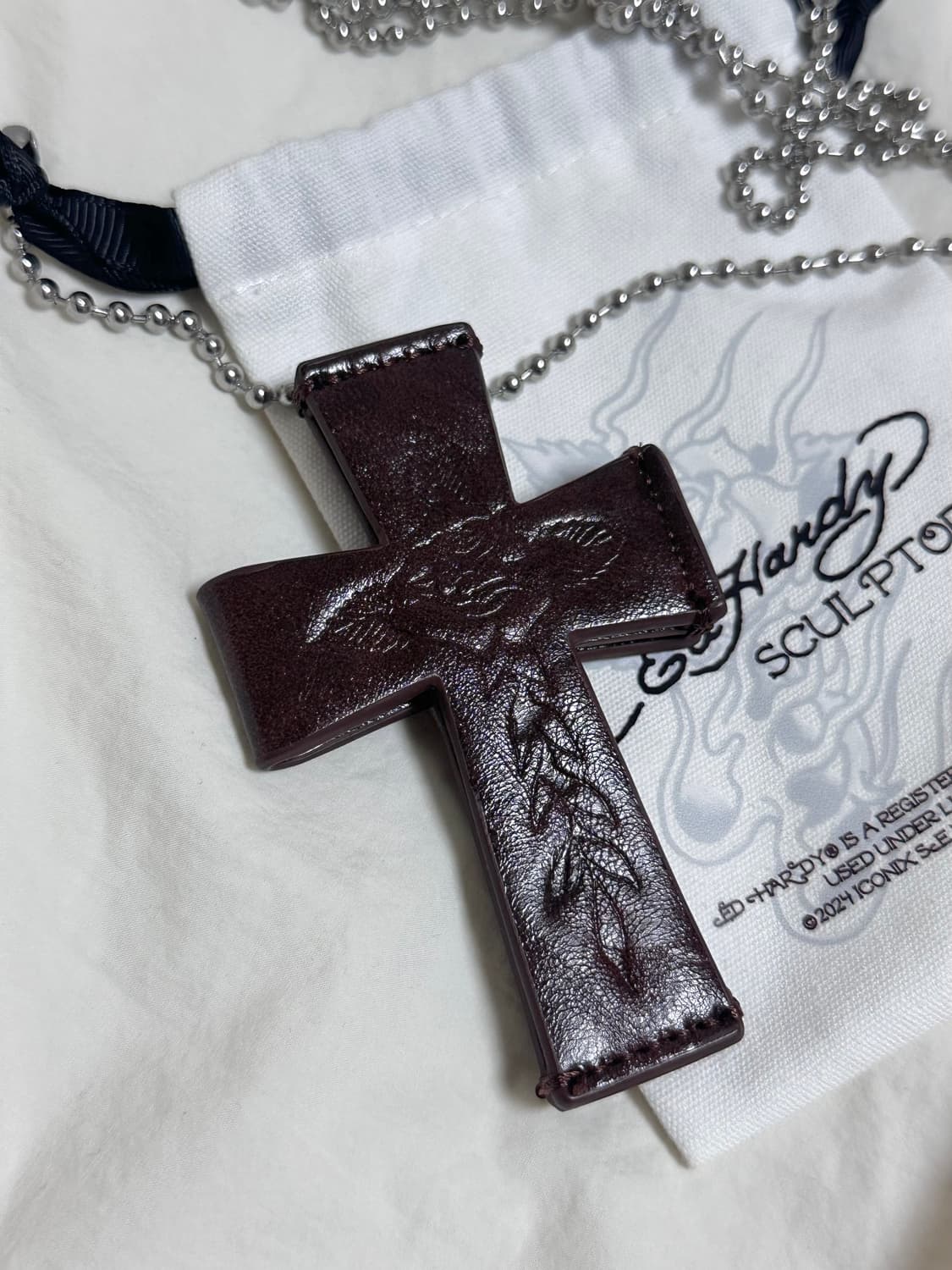 스컬프터 cross leather strap wallet brown 상품이미지4