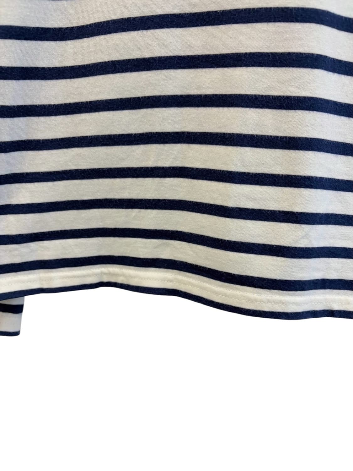 세인트제임스 긴팔 티셔츠 화이트&네이비 (L) 상품이미지6