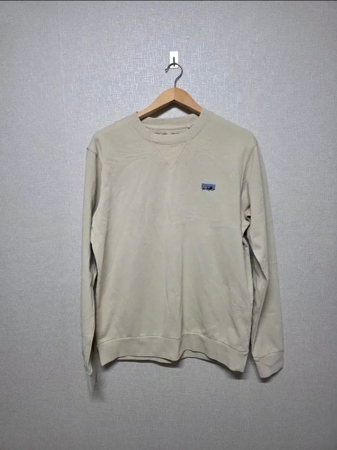 파타고니아 맨투맨 티셔츠 베이지 사이즈 95  상태양호 상품이미지1