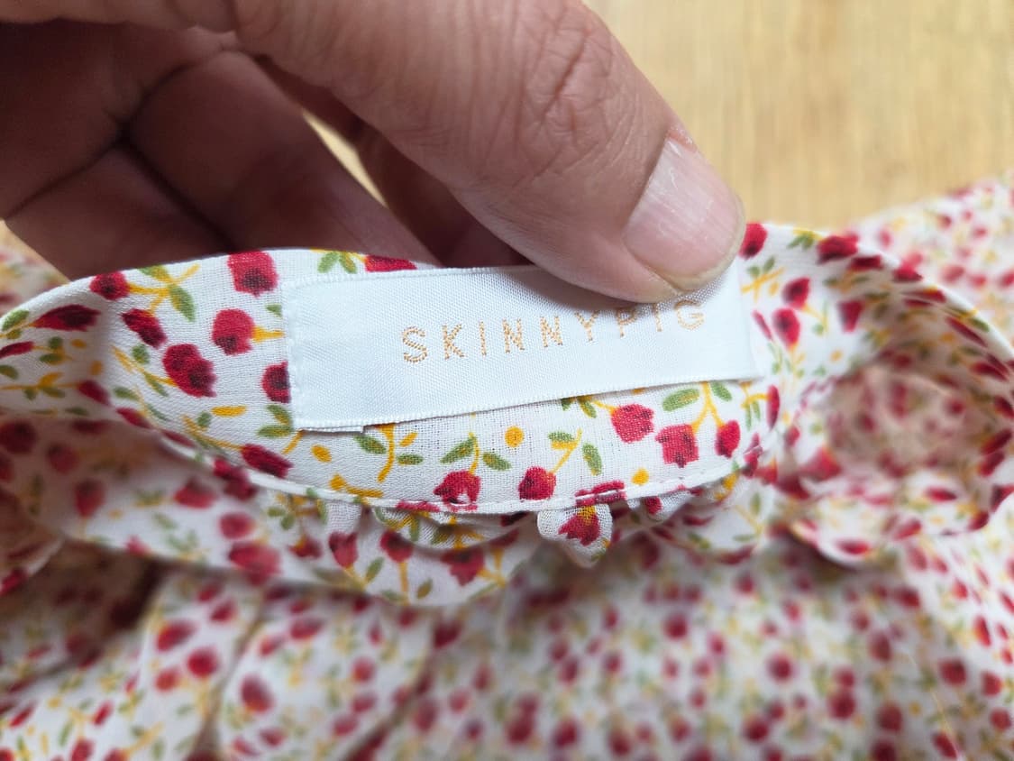 스키니피그(SKNNYPIG) 시스루 플라워 블라우스 프리사이즈 상품이미지6