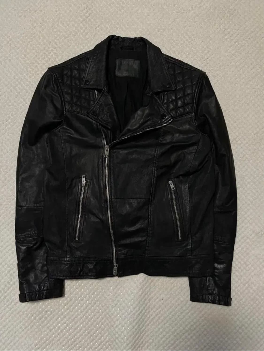 ALL SAINTS 올 세인츠 웨스턴 무드 쿠시로 바이 커 레더 자켓 상품이미지1